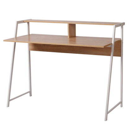 Computer Desk PC Laptop Office Table w/ Tabletop Shelf Study Writing Workstation