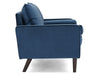 Blue Velvet Fabric 2 Seater Sofa Couch Settee Suite Luxury Upholstered Seat Home