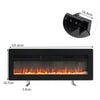 Wall-Mount 40"50"60"70" Electric Fire Insert Floating 9 LED Flame Fire Freestand