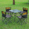 Portable Roll Up Outdoor Table and 4 Chairs Folding Camping Picnic Dining Set UK