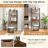3 IN 1 Vanity Dressing Table Set Book Storage Shelf Ladder Desk Cushioned Stool