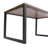 Rectangle Dining Table Industrial Wooden Top Steel Legs 150x90cm Home Furniture