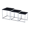 Nest Of 3 Nested Nesting Tables Side End Coffee Table Wooden for Living Room