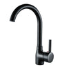 Black Kitchen Sink Basin Mixer Taps Swivel Spout Single Lever Tap Mono Faucet