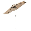2/2.5/2.7/3M Patio Parasol Sunshade Garden Umbrella Outdoor Canopy Tilt Crank