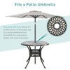 Cast Aluminium Garden Patio Table Chairs with Cushion Furniture Dining Set 5pcs