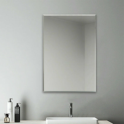 500x700 Frameless Bathroom Mirror Plain with Wall Hanging Fixing Glass Mirror
