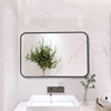 Horizontal Rectangular Wall Mirror Industrial Living room Bathroom Hallway 60cm