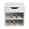 White Wooden Shoe Storage Bench Organizer Cabinet Padded Stool Seat Furniture