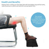 Foot Rest Cushion Non-Slip Foot Stool Under Desk Office Home Travel Memory Foam