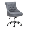 Fabric Upholstered Office Swivel Chair Button Back Computer Desk Executive Chair
