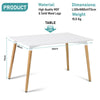 Retro Dining Table With Wooden Legs Dining Room Kitchen Tables Home Furniture