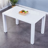 High Gloss White Dining Table suit 4-6 Chairs/Velvet Chairs Dining Room Kitchen