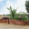 Rectangular Wooden Planter Garden Outdoor Flower DeepTrough Plant Box 30/60/90cm