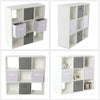 Storage Cube 9 Shelf Bookcase Wooden Display Unit Organiser White Furniture