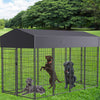 Heavy Duty Outdoor Dog Kennel Pet Cage Playpen wi/ Roof Lockable Latch 249/165cm