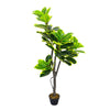 LARGE 150CM Artificial Realistic Ficus Rubber Tree Green Topiary Plants Faux UK