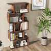 S-Shaped Display Bookshelf 5 Tiers Freestanding Storage Shelf Organiser Home