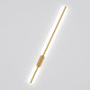 Gold Metal Long Strip LED Lights Linear Wall Mounted Sconce Lamp Bedroom Hallway