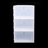 20PCS Large Plastic Shoe Storage Boxes Drawer Stackable Foldable Organiser Clear