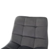 2X Grey Velvet Bar Stools Kitchen Pub Chairs Breakfast Stools 65 cm seat High