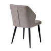 2/4/6pcs Dining Chairs Set Faux Leather Seat Back Metal Legs Kitchen Chair