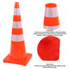 6-Piece Traffic Cones 36inch Safety Cone Set High Quality Reflective Strip UK