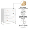 White Modern 4 Chest of Drawers Bedroom Hallway Furniture Clothes Storage