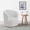Teddy Velvet Swivel Barrel ArmChair Accent Tub Seat Leisure Single Sofa Chair