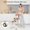 Baby Highchair Toddler Feeding Seat Foldable Adjustable Baby Dinning Table Chair
