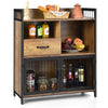 Industrial Sideboard Cabinet w/ Drawer & Doors Freestanding Storage Cabinet