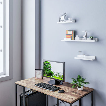 Wall Shelves Floating Wall Mounted Display Rack Book Hanging Shelf Living Room