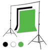 Photo Studio Background Black White Green Screen Backdrop Light Stand Kit