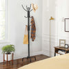 Floor Standing Hat Coat Scarf Stand Hanger w/12 Hooks Umbrella Stand Tree Rack