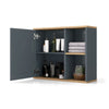 Wall-Mounted Bathroom Mirror Cabinet Door Medicine Cabinet Adjustable Shelf