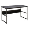 Computer Desk Laptop Study Table Workstation w, Storage Shelf Metal Home Office