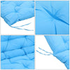2 3 Seater Tie-On Garden Bench Cushion Swing Chair Replacement Seat Pad Backrest