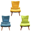 Retro/Vintage Tub Accent Chair Upholstered Padded Armchair Lounge Fabric Sofa UK