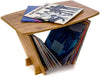 Wooden Vinyl Records Holder Turntable Stand Record Player Display Up to 50 Album