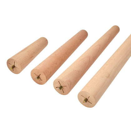 4x Wooden Legs Set Tapered Pine Table Chair Stool Sofa Cabinet DIY 4 Sizes Cone