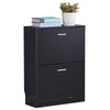 Shoe Cabinet Storage Organiser Rack Stand 2 Drawer Wooden Unit Cupboard