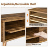 Lift Top Coffee Table with Large Storage Space & Removable Shelf Rustic Brown