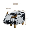Cow Shape Animal Stool Ottomans Footstool Lint Christmas Gift Child Kids Adult