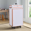 Mobile Make-Up Manicure Workstation Lockable Storage Trolley Retractable Table