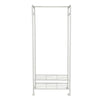 Versatile Heavy Duty Metal Clothing Rail Coat Rack on Wheel with Storage Shelves