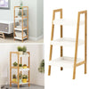 3/4 Tier Plant Pots Ladder Shelf Storage Unit Display Stand Bathroom Rack