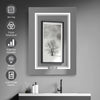 LED Illuminated Bathroom Mirror Cabinet Anti-fog with Sensor Touch 2 Usb 2 Jack