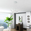 White/Black/Gold LED Chandelier Lights Cool White Ceiling Light Lamp Living Room