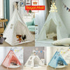 Kids Teepee Wigwam Childrens Play Tent Boys Girls Garden Indoor Toy 100% Canvas