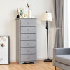 Modern Narrow Chest of Drawers Bedside Cabinet Sideboard Bedroom 6 Drawers Chest